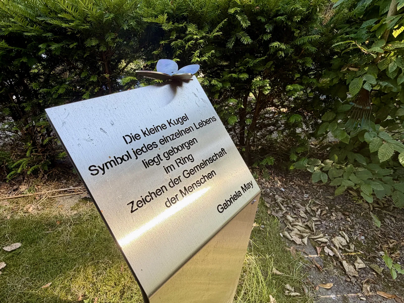 Gedenktafel auf dem Friedhof Lüdinghausen
